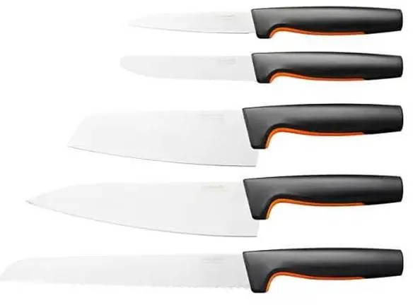 Fiskars Functional Form knivsett 5 deler - Svart