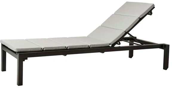 Cane-Line Relax solstol - lavagrå med pute i lysegrå