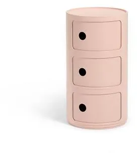 Kartell Componibili 3 Skap Bio Rosa
