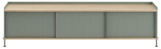 Muuto Enfold Sidebord 186x45 Eik/Dusty Green