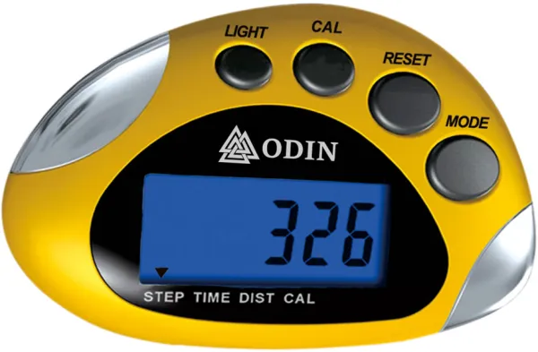 Odin Multifunksjonell Skritteller Gul